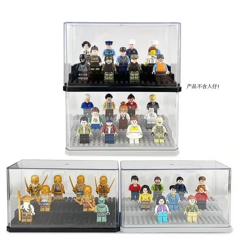Building Block Mini - Kotak Pajangan Miniatur Akrilik, Dapat Ditumpuk